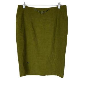 Vangeliza EUR 42 Skirt Pencil Olive Green Career